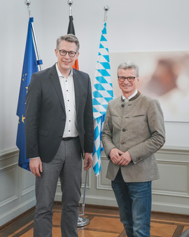 StM Markus Blume, BMR Präsident Bernd Sibler | © Bildnachweis ©Axel König/StMWK