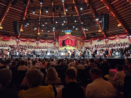 Großer Aufbau für ein großartiges Konzert